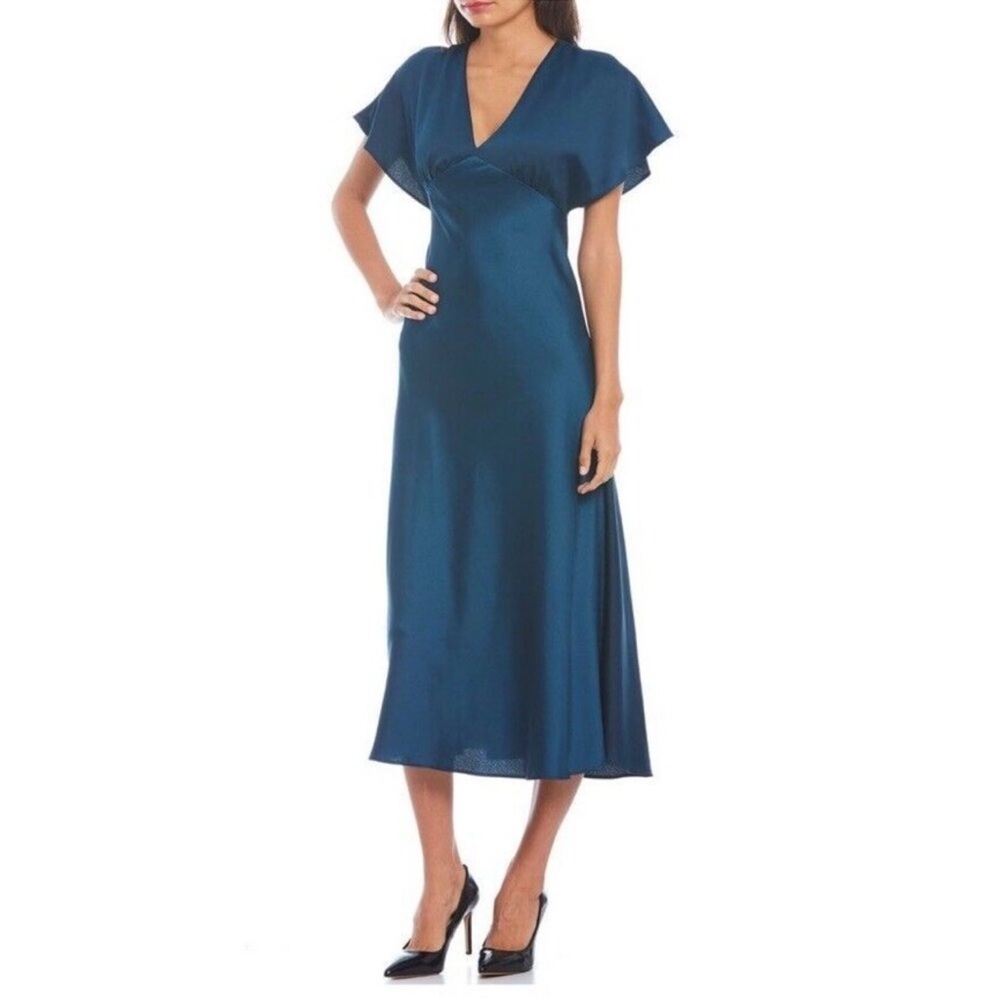 Taylor Deep Blue Midi Dress